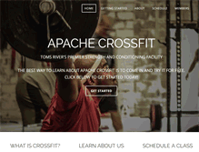 Tablet Screenshot of apachecrossfit.com